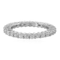 Zilveren ring met zirkonen