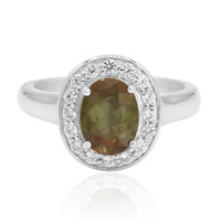 Zilveren ring met een andalusiet