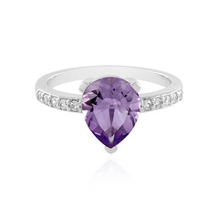 Zilveren ring met een lavendel amethist