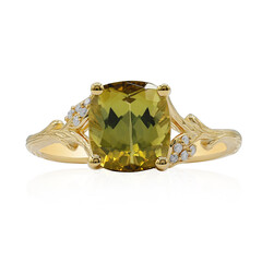 Gouden ring met een Congo Neon Toermalijn (Smithsonian)