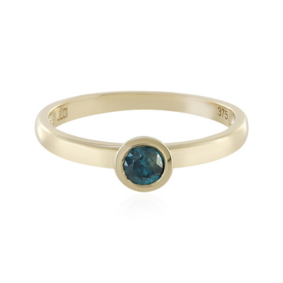 Gouden ring met een I1 Blauwe Diamant