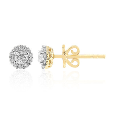 Gouden oorbellen met VVS1 Diamanten (G) (Annette)