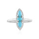 Zilveren ring met Sleeping Beauty Turkooisen