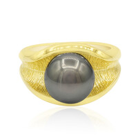 Zilveren ring met een Tahiti parel (TPC)