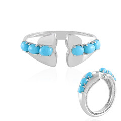 Zilveren ring met Sleeping Beauty Turkooisen (de Melo)