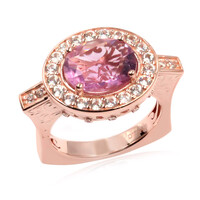 Zilveren ring met een Roze Fluoriet (Dallas Prince Designs)