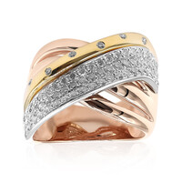 Gouden ring met I1 (H) Diamanten (CIRARI)