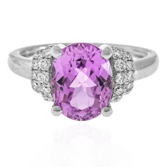 Platinaen ring met een Braziliaanse kunziet