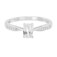 Zilveren ring met een gosheniet