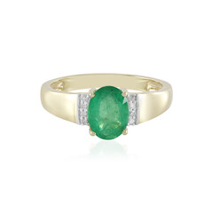 Gouden ring met een Braziliaanse smaragd
