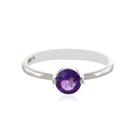 Zilveren ring met een amethist