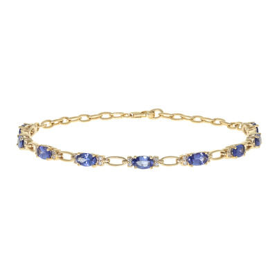 Gouden armband met AAA tanzanieten (CIRARI)