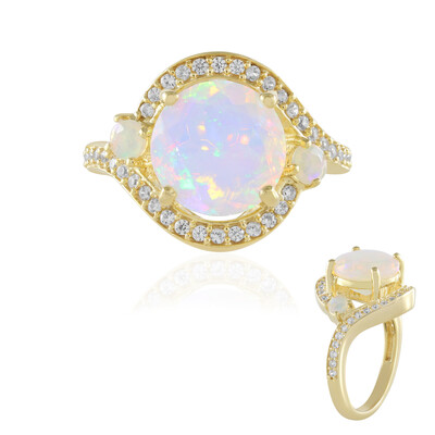 Zilveren ring met een Welo-opaal