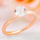 Zilveren ring met een witte topaas