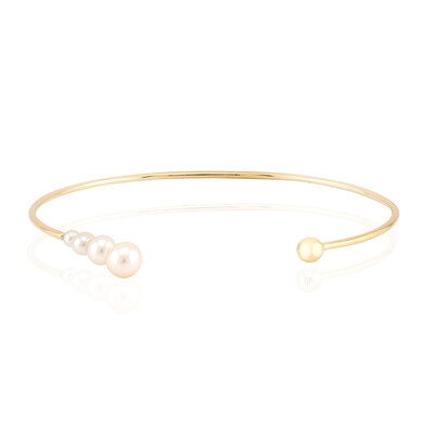 Zilveren armband met een Witte zoetwater kweekparel