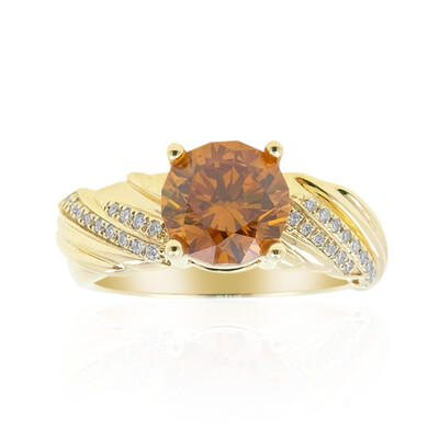 Gouden ring met een sfaleriet (de Melo)