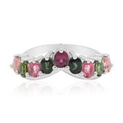 Zilveren ring met toermalijnen