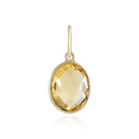 Gouden hanger met een citrien