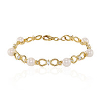 Zilveren armband met zoetwater kweekparels