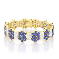 Gouden armband met Ethiopische Saffieren (AMAYANI)