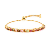Zilveren armband met toermalijnen