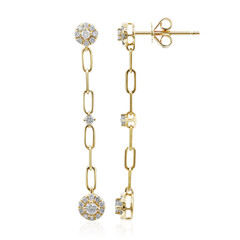 Gouden oorbellen met I1 (H) Diamanten (CIRARI)