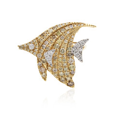 Gouden ring met SI2 Fancy Diamanten (CIRARI)