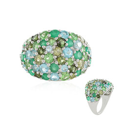 Gouden ring met groene toermalijnen (KM by Juwelo)