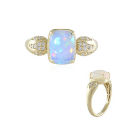 Gouden ring met een AAA Welo-opaal (de Melo)