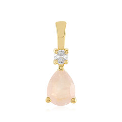 Zilveren hanger met een rozen kwarts