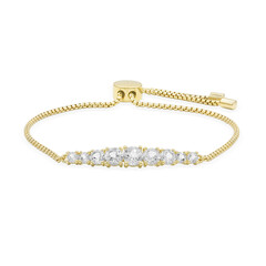 Zilveren armband met een witte topaas