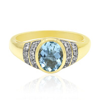 Gouden ring met een Medina Aquamarijn
