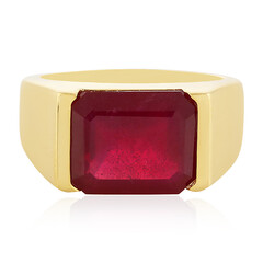 Zilveren ring met een Madagaskar Robijn