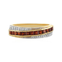 Zilveren ring met Mozambique granaten