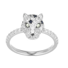 Zilveren ring met peridoots (Adela Silber)