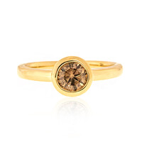 Gouden ring met een SI2 Bruine Diamant (CIRARI)