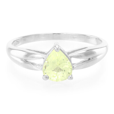 Zilveren ring met een Braziliaanse chrysoberiil