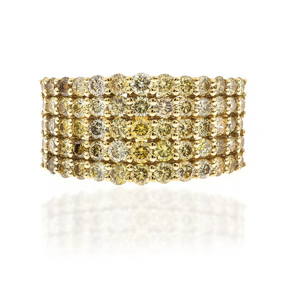 Gouden ring met SI2 Fancy Diamanten (CIRARI)