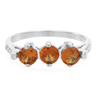 Zilveren ring met hessoniet granaten