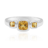 Zilveren ring met een citrien