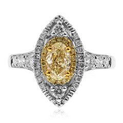 Gouden ring met een gele SI2 diamant (CIRARI)