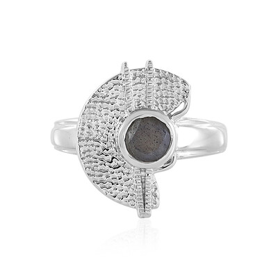 Zilveren ring met een labradoriet (MONOSONO COLLECTION)