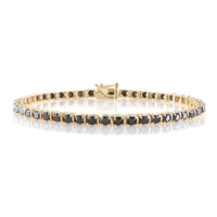 Gouden armband met zwarte diamanten (de Melo)