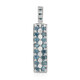 Zilveren hanger met Fancy diamanten