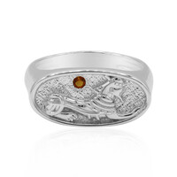 Zilveren ring met een mandarijn citrien