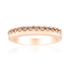 Gouden ring met SI1 Argyle Rose De France Diamanten