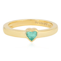 Zilveren ring met een Columbiaanse smaragd