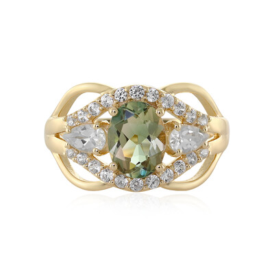 Gouden ring met een Oregon zonnesteen