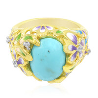 Zilveren ring met een turkoois