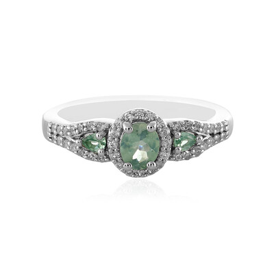 Zilveren ring met een alexandriet